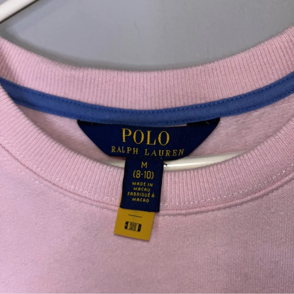 Polo Ralph Lauren Pink Sweatshirt Dress Youth Medium